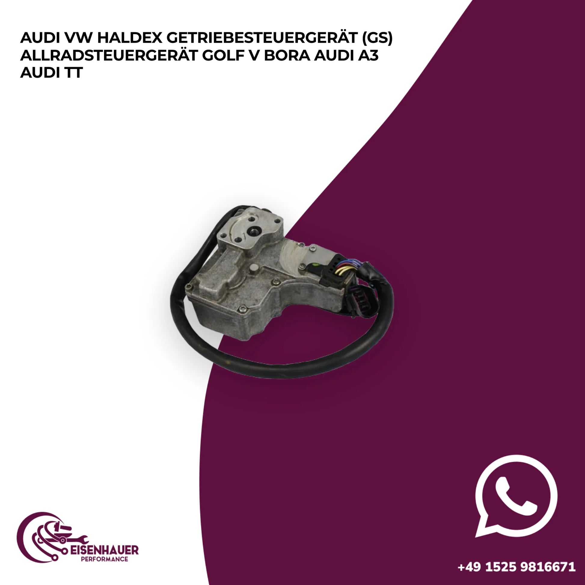 Audi VW Haldex Getriebesteuergerät (GS) Allradsteuergerät Golf V Bora Audi A3 Audi TT