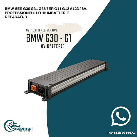BMW, 5er G30 G31 G38 7er G11 G12 A123 48V, PROFESSIONELL LITHIUMBATTERIE REPARATUR
