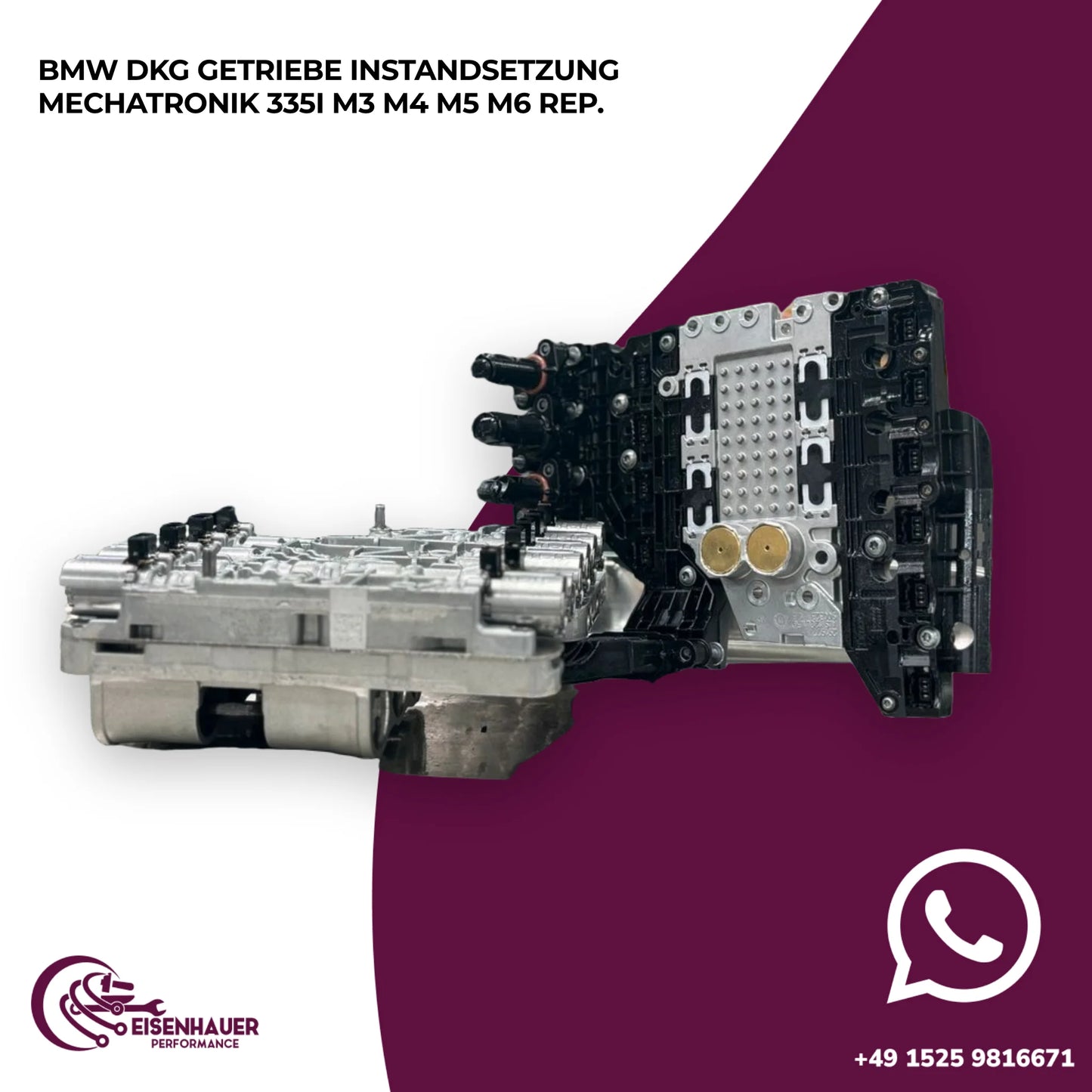 BMW DKG Getriebe Instandsetzung Mechatronik 335i M3 M4 M5 M6 Rep.