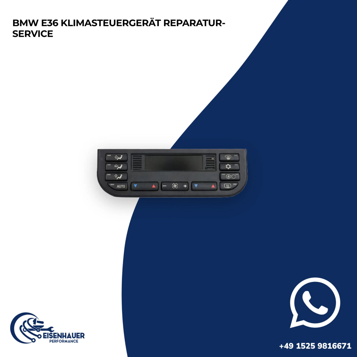 BMW E36 Klimasteuergerät Reparatur Service