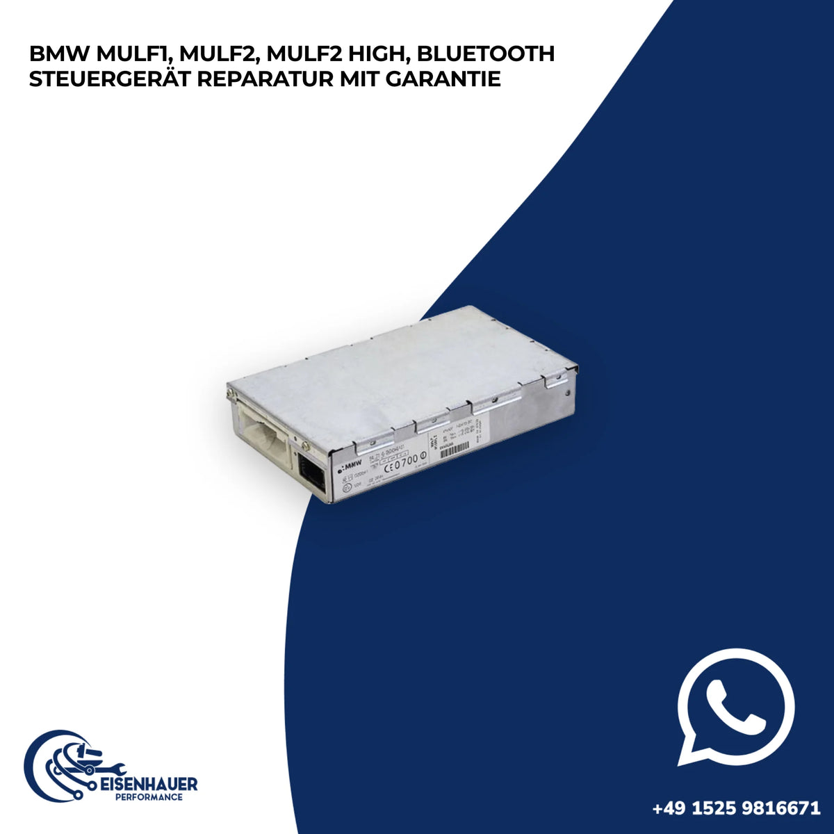 BMW MULF1, MULF2, MULF2 High, BLUETOOTH STEUERGERÄT REPARATUR️ ️