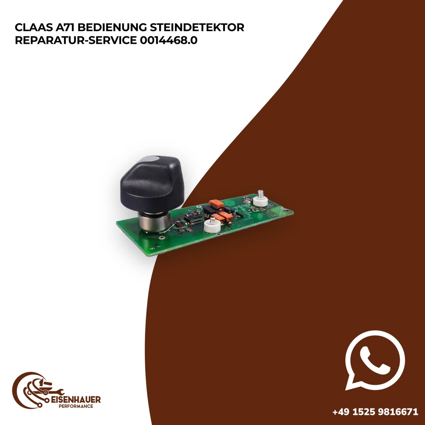 Claas A71 Bedienung Steindetektor Reparatur Service 0014468.0