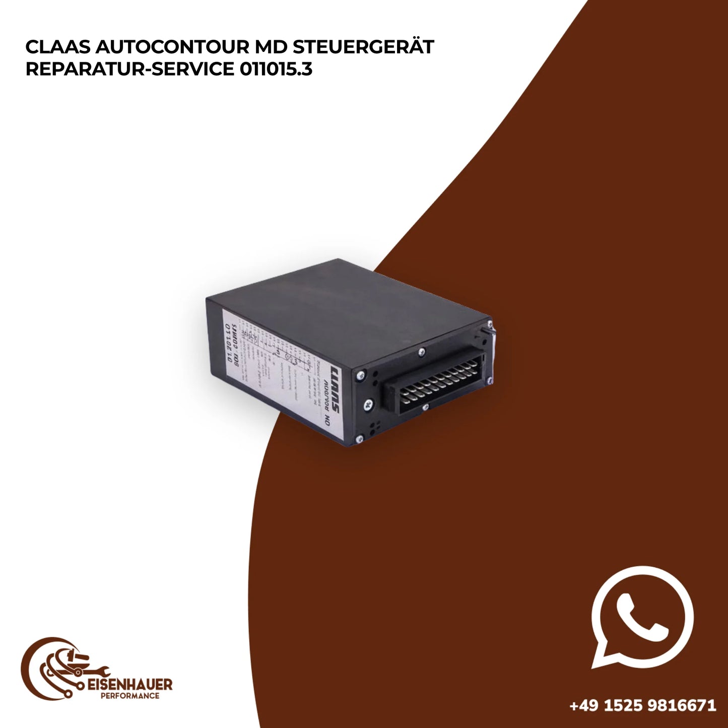 Claas Autocontour MD Steuergerät Reparatur Service 011015.3