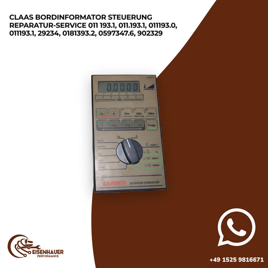 Claas Bordinformator Steuerung Reparatur Service 011 193.1, 011.193.1, 011193.0, 011193.1, 29234, 0181393.2…