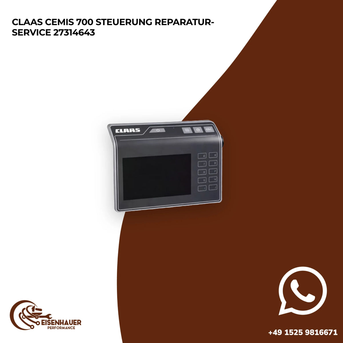 Claas Cemis 700 Steuerung Reparatur Service 27314643
