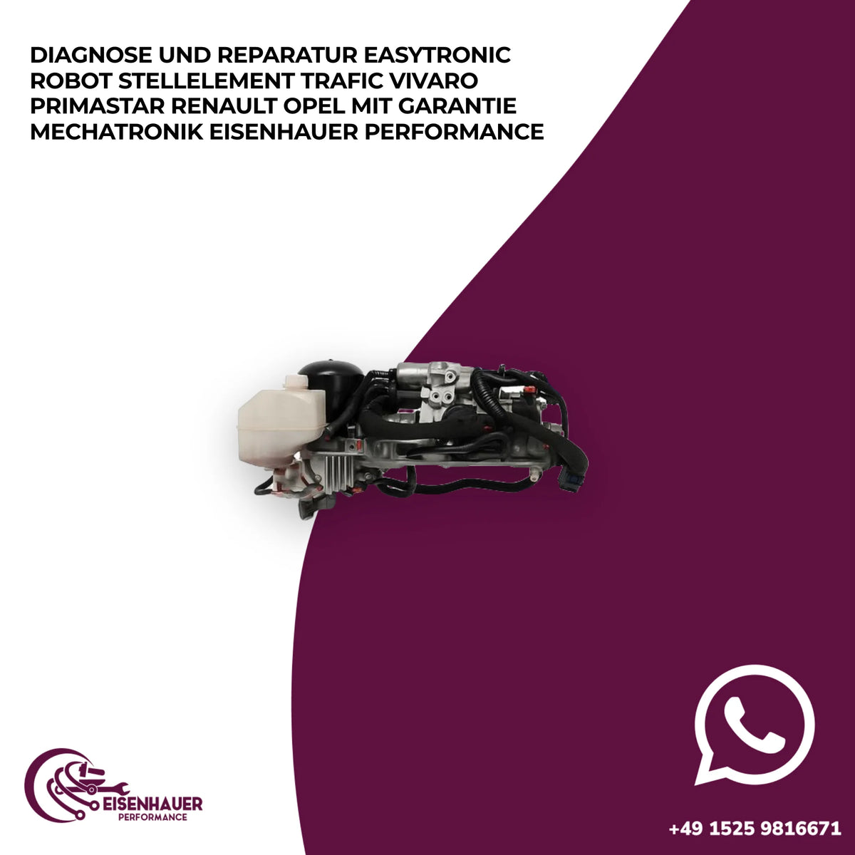 Diagnose und Reparatur Easytronic Robot Stellelement Trafic Vivaro Primastar Renault Opel Mechatronik KFZ-M…