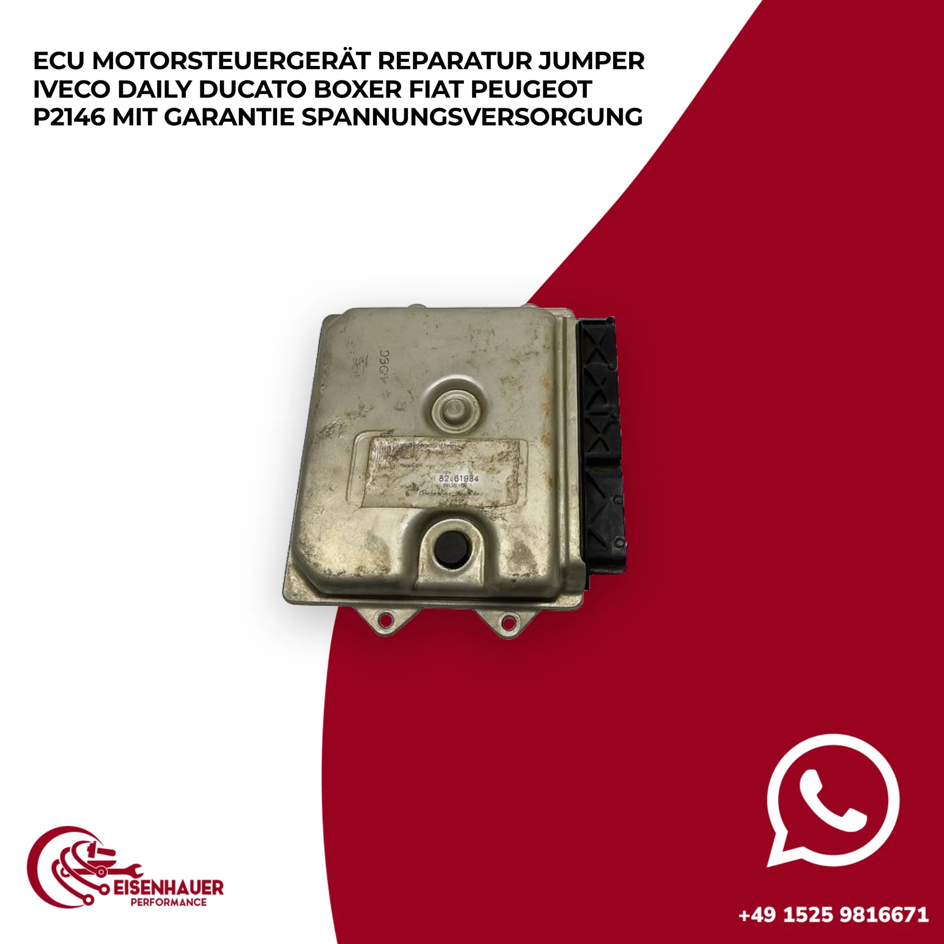 ECU Motorsteuergerät Reparatur Jumper Iveco Daily Ducato Boxer Fiat Peugeot P2146️ ️Spannungsversorgung