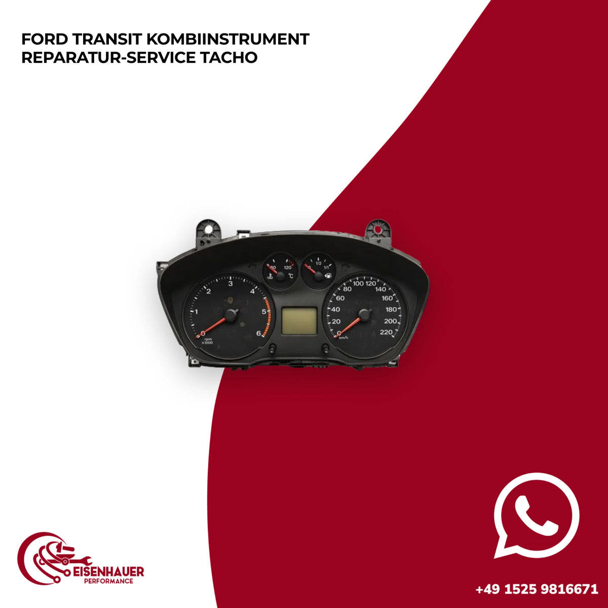 Ford Transit Kombiinstrument Reparatur Service Tacho
