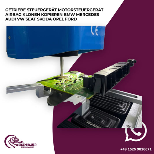 Getriebe Steuergerät Motorsteuergerät Airbag Klonen Kopieren BMW Mercedes Audi VW Seat Skoda Opel Ford
