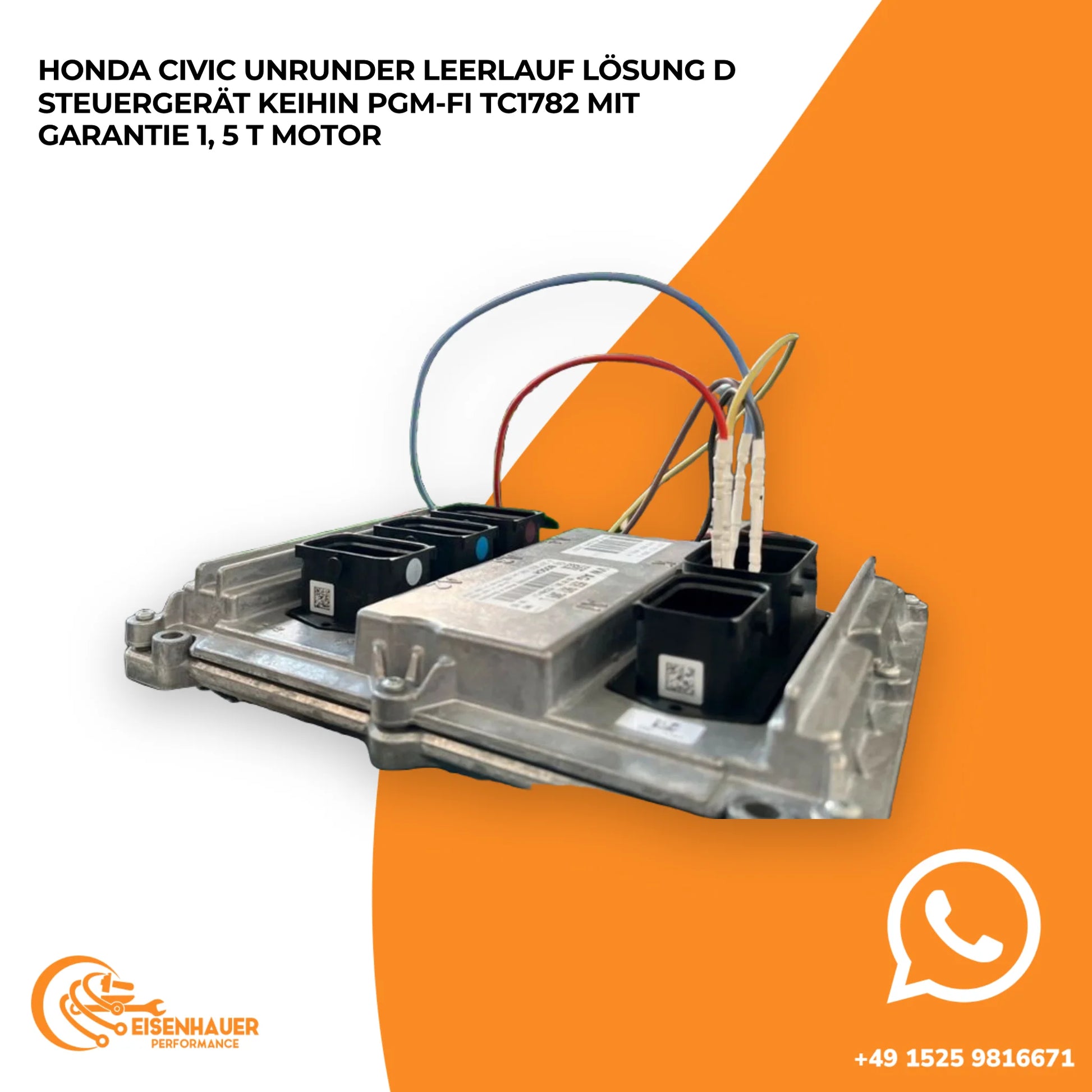 Honda Civic Unrunder Leerlauf lösung D Steuergerät KEIHIN PGM-FI TC1782 ️ ️1,5 T Motor