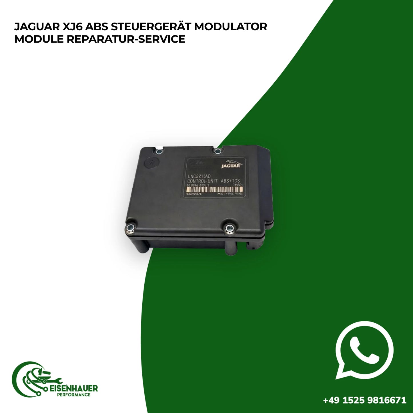Jaguar XJ6 ABS Steuergerät Modulator Module REPARATUR Service