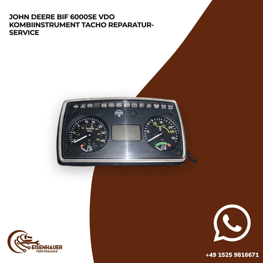 John Deere BIF 6000SE VDO kombiinstrument Tacho Reparatur Service