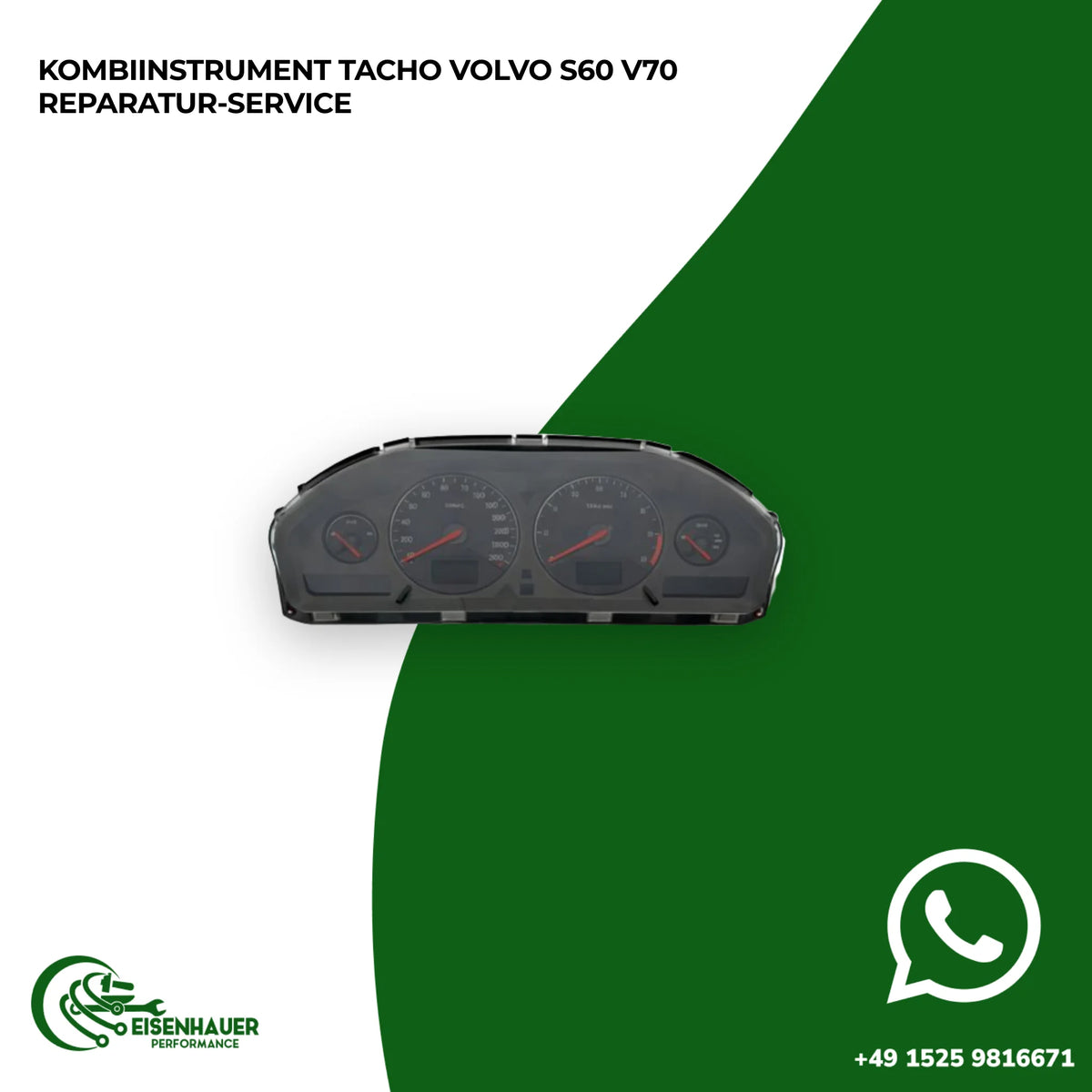 Kombiinstrument Tacho Volvo S60 V70 Reparatur Service