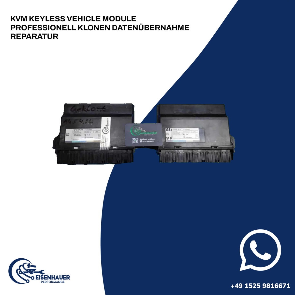 KVM Keyless Vehicle Module Professionell Klonen Datenübernahme Reparatur