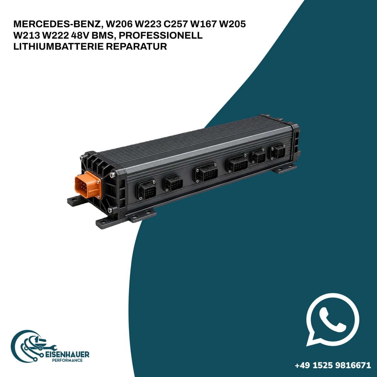 MERCEDES-BENZ, W206 W223 C257 W167 W205 W213 W222 48V BMS, PROFESSIONELL LITHIUMBATTERIE REPARATUR