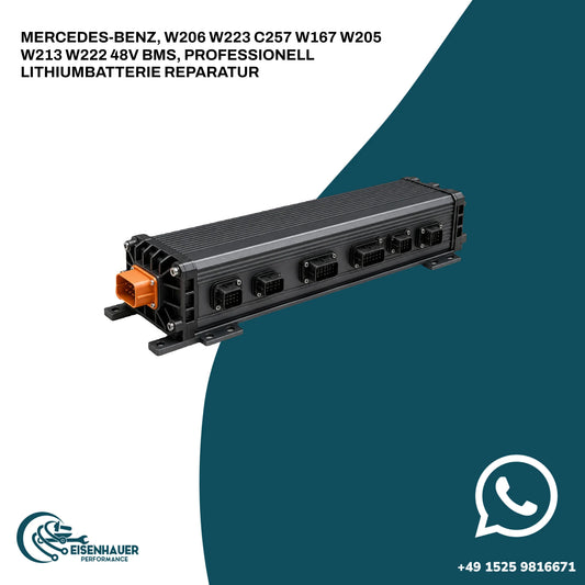 MERCEDES-BENZ, W206 W223 C257 W167 W205 W213 W222 48V BMS, PROFESSIONELL LITHIUMBATTERIE REPARATUR