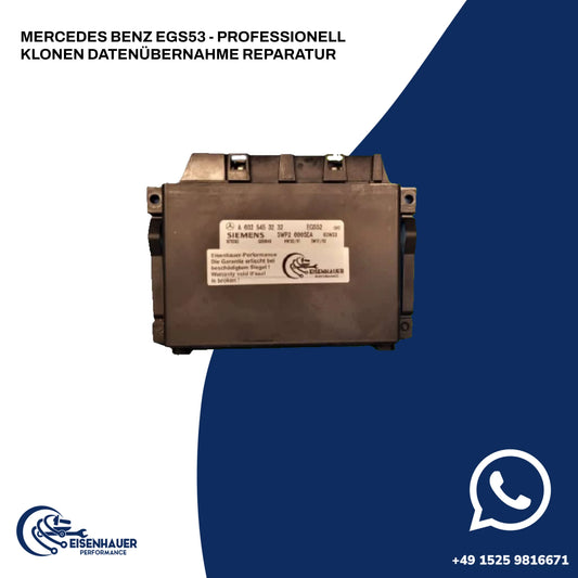 Mercedes Benz EGS53 - Professionell Klonen Datenübernahme Reparatur