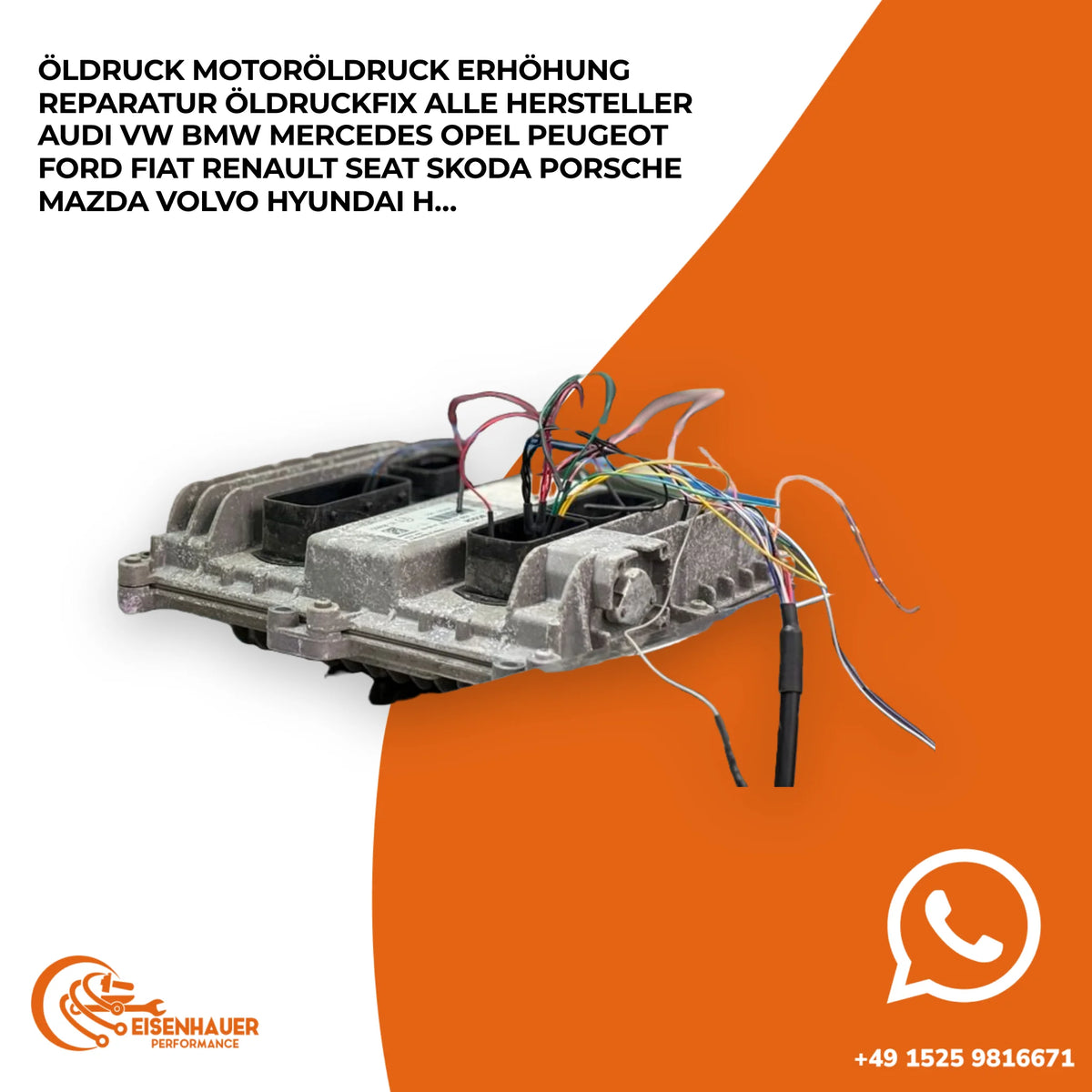 ️Öldruck Motoröldruck Erhöhung Reparatur Öldruckfix Alle Hersteller Audi VW BMW Mercedes Opel Peugeot Ford…
