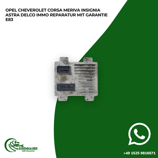 Opel Cheverolet Corsa Meriva Insignia Astra Delco Immo Off / Immo Reperatur️ ️ E83