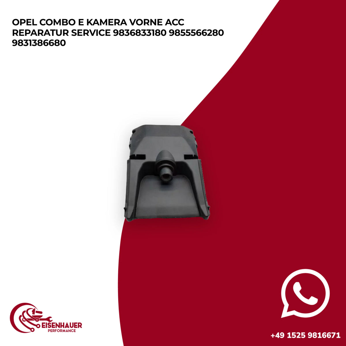 Opel Combo E Kamera Vorne ACC Reparatur Service 9836833180 9855566280 9831386680