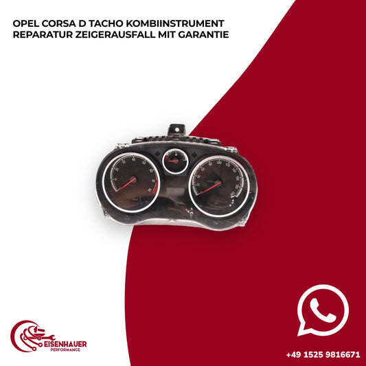 Opel Corsa D Tacho Kombiinstrument Reparatur Zeigerausfall️ ️