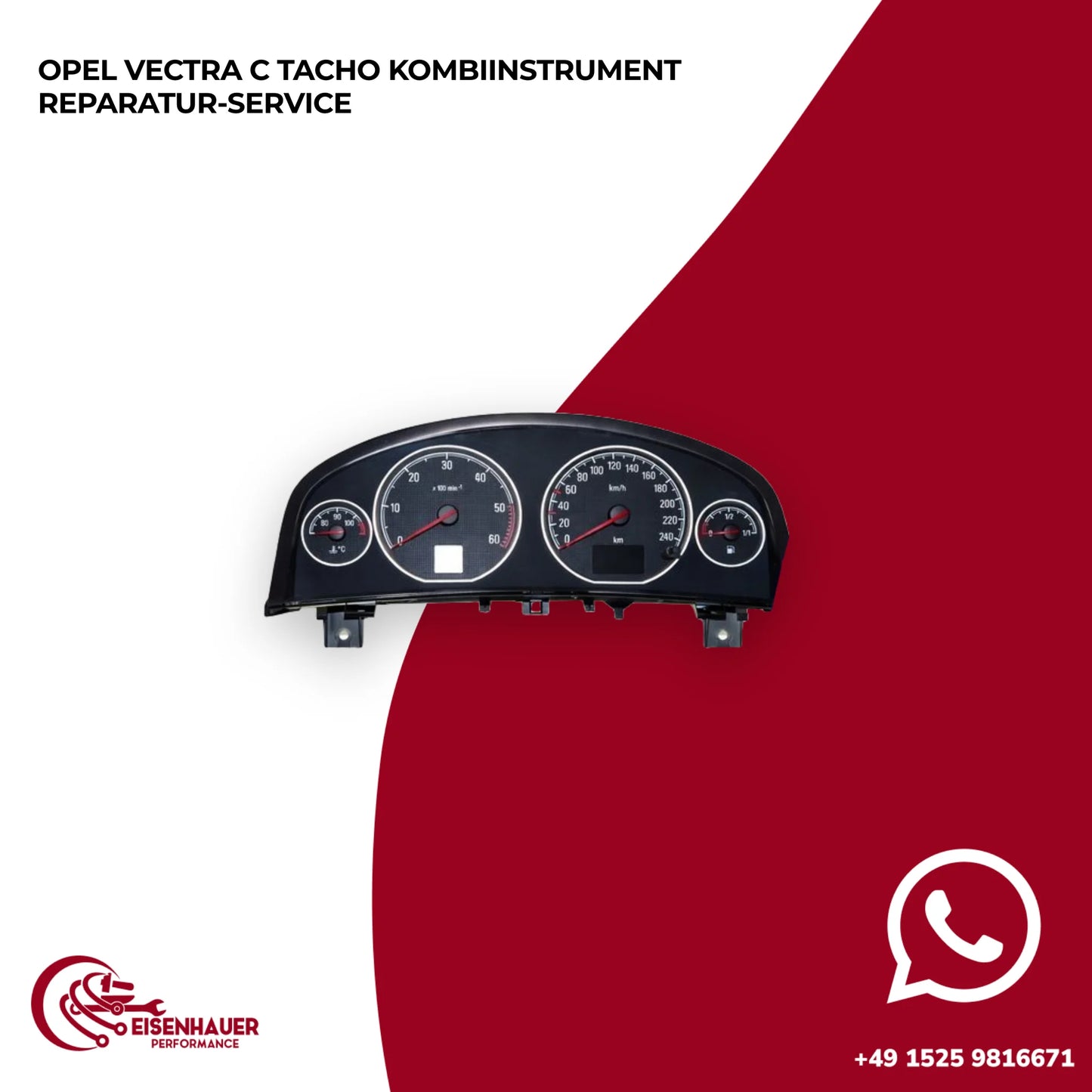 Opel Vectra C Tacho Kombiinstrument Reparatur Service