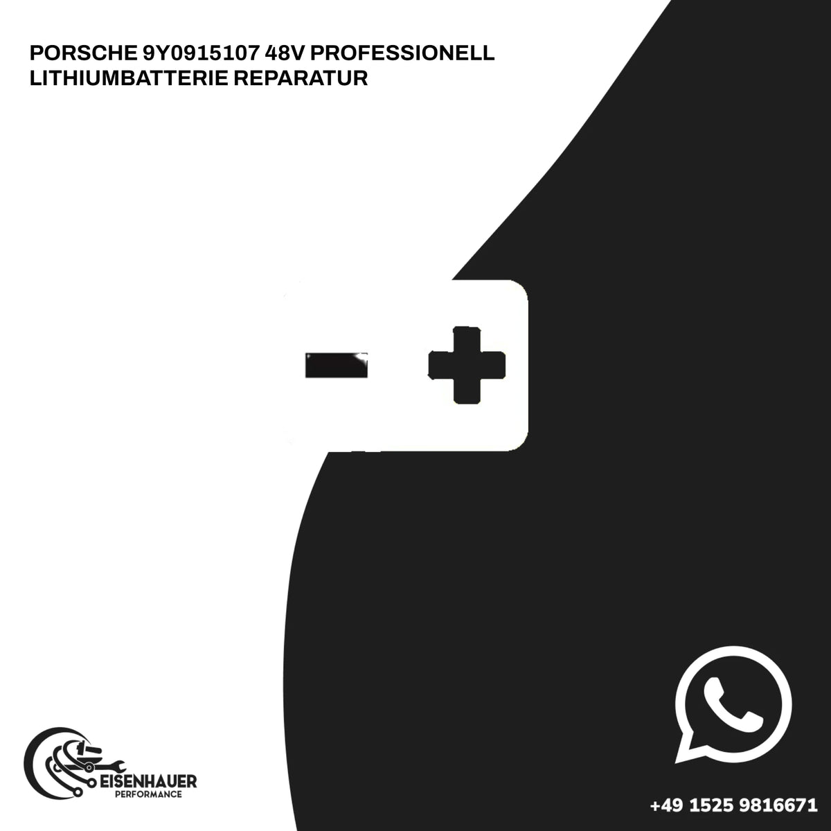 Porsche 9Y0915107 48V Professionell Lithiumbatterie Reparatur