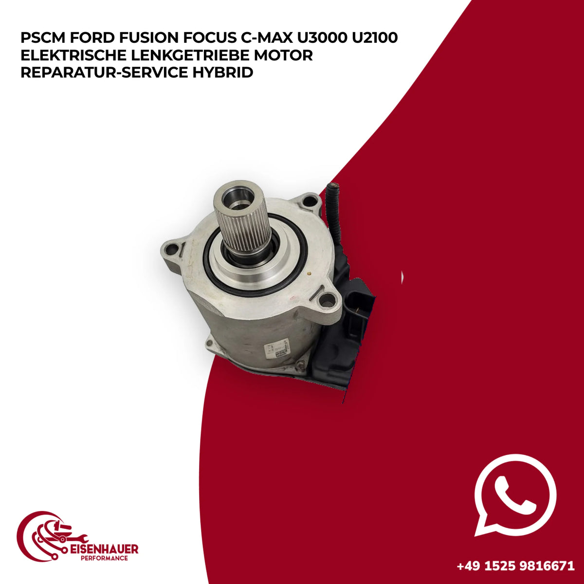 PSCM Ford Fusion Focus C-Max U3000 U2100 Elektrische Lenkgetriebe Motor Reparatur Service Hybrid