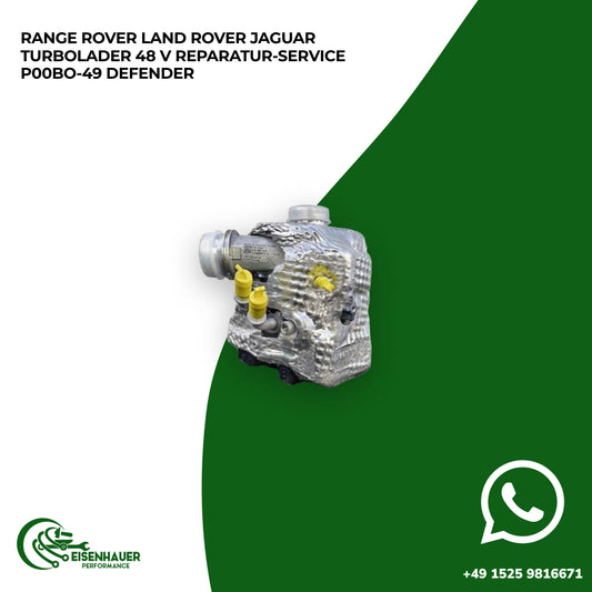 Range Rover Land Rover Jaguar Turbolader 48 V Reparatur Service P00BO-49 Defender