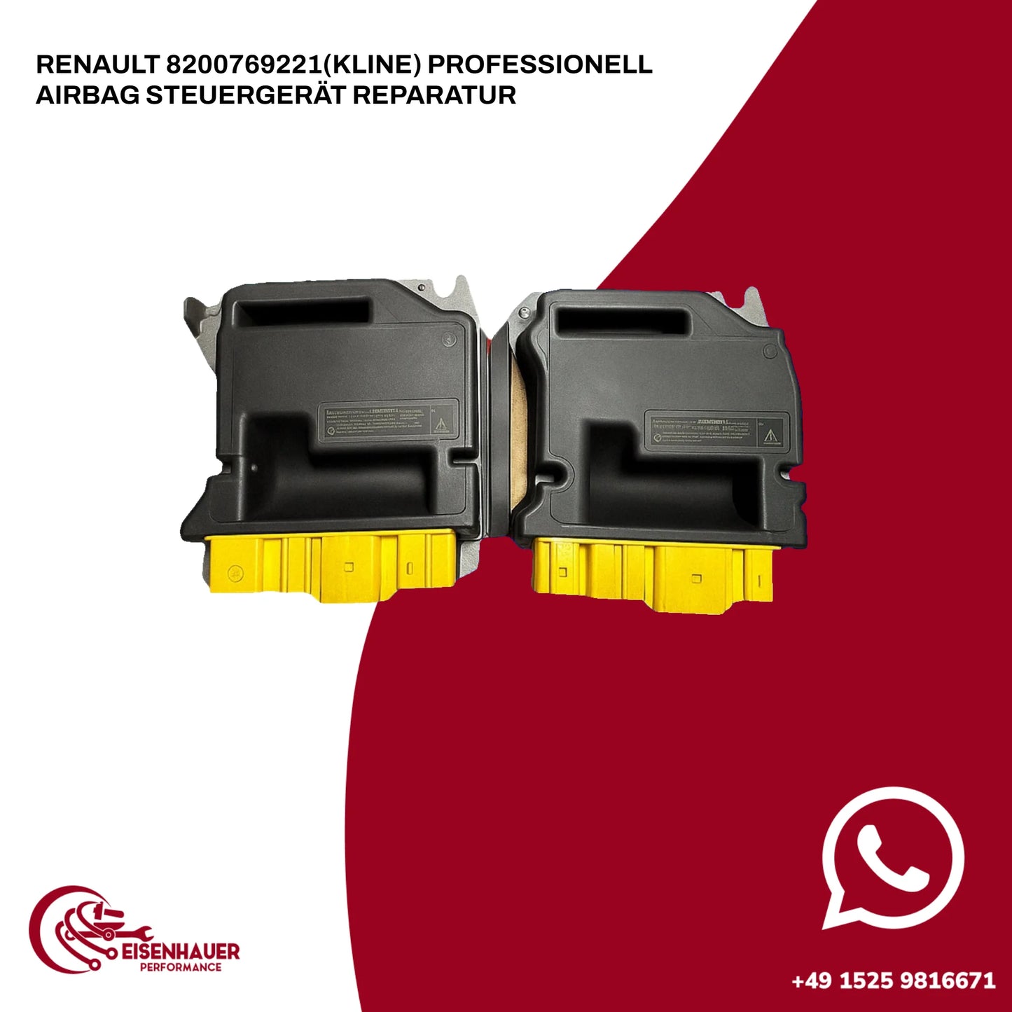 Renault 8200769221(KLine) Professionell Airbag Steuergerät Reparatur