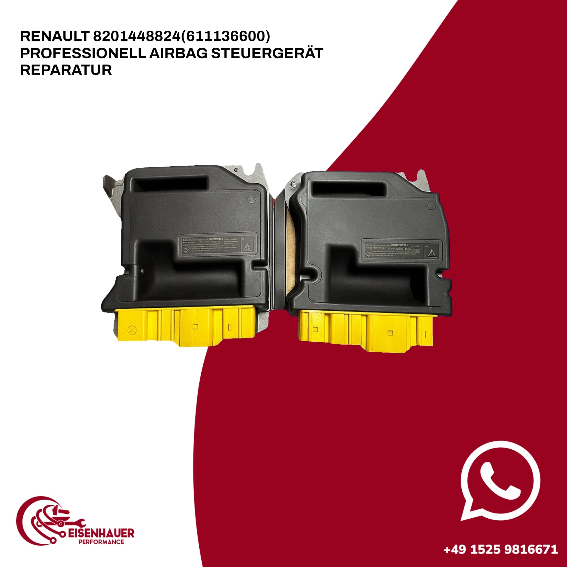 Renault 8201448824(611136600) Professionell Airbag Steuergerät Reparatur