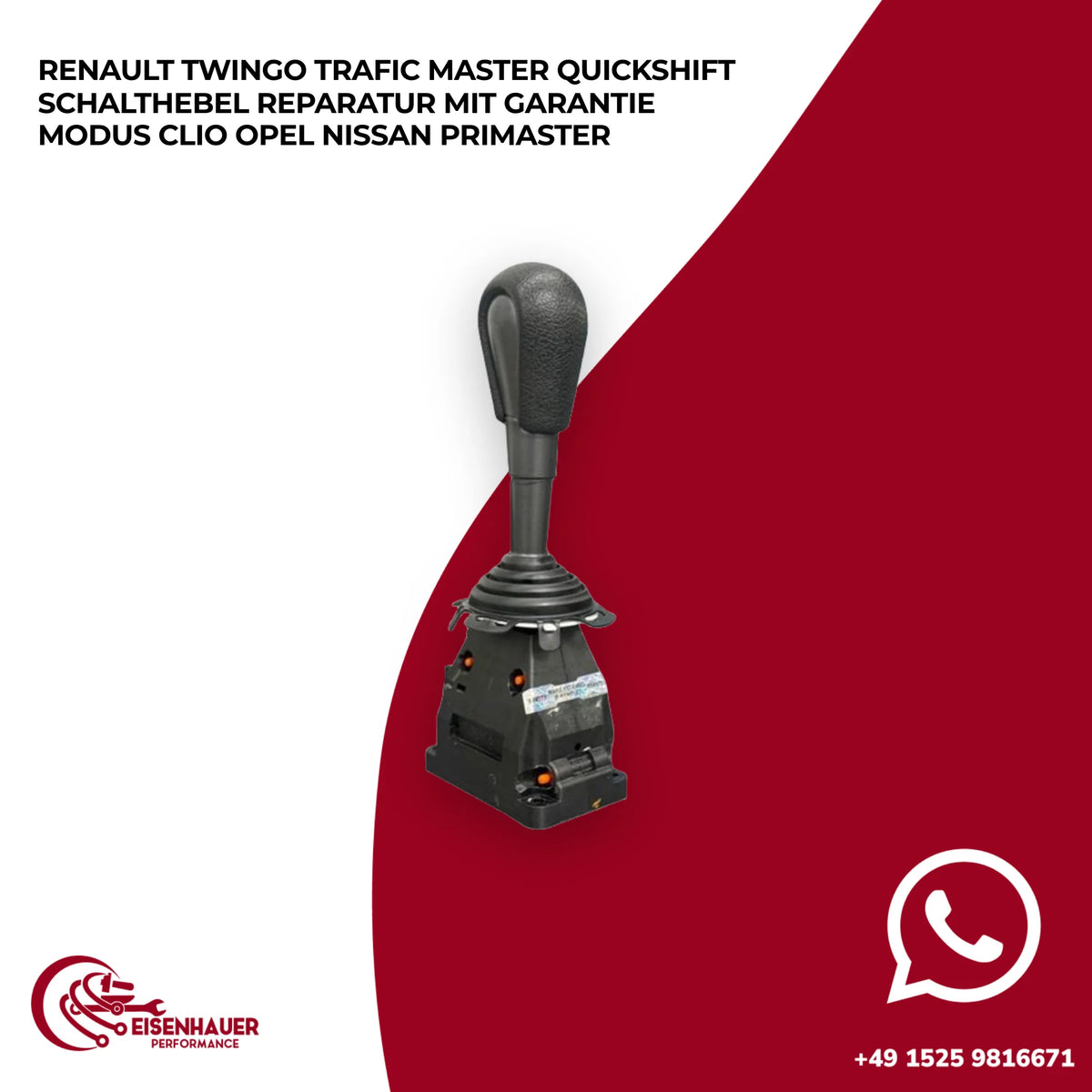 Renault Twingo Trafic Master Quickshift Schalthebel Reparatur Modus Clio Opel Nissan Primaster
