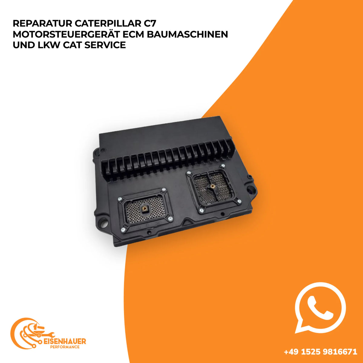 Reparatur Caterpillar C7 Motorsteuergerät ECM Baumaschinen und Lkw CAT Service