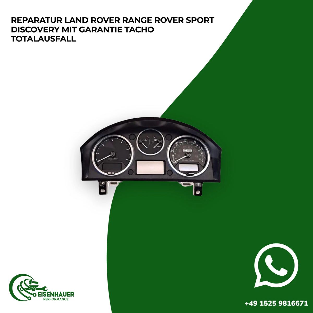 REPARATUR LAND ROVER RANGE ROVER SPORT DISCOVERY️ ️TACHO TOTALAUSFALL