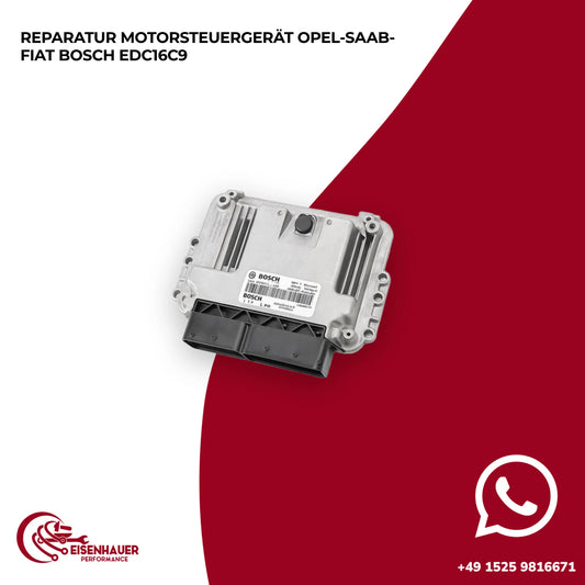 Reparatur Motorsteuergerät Opel-Saab-Fiat Bosch EDC16C9