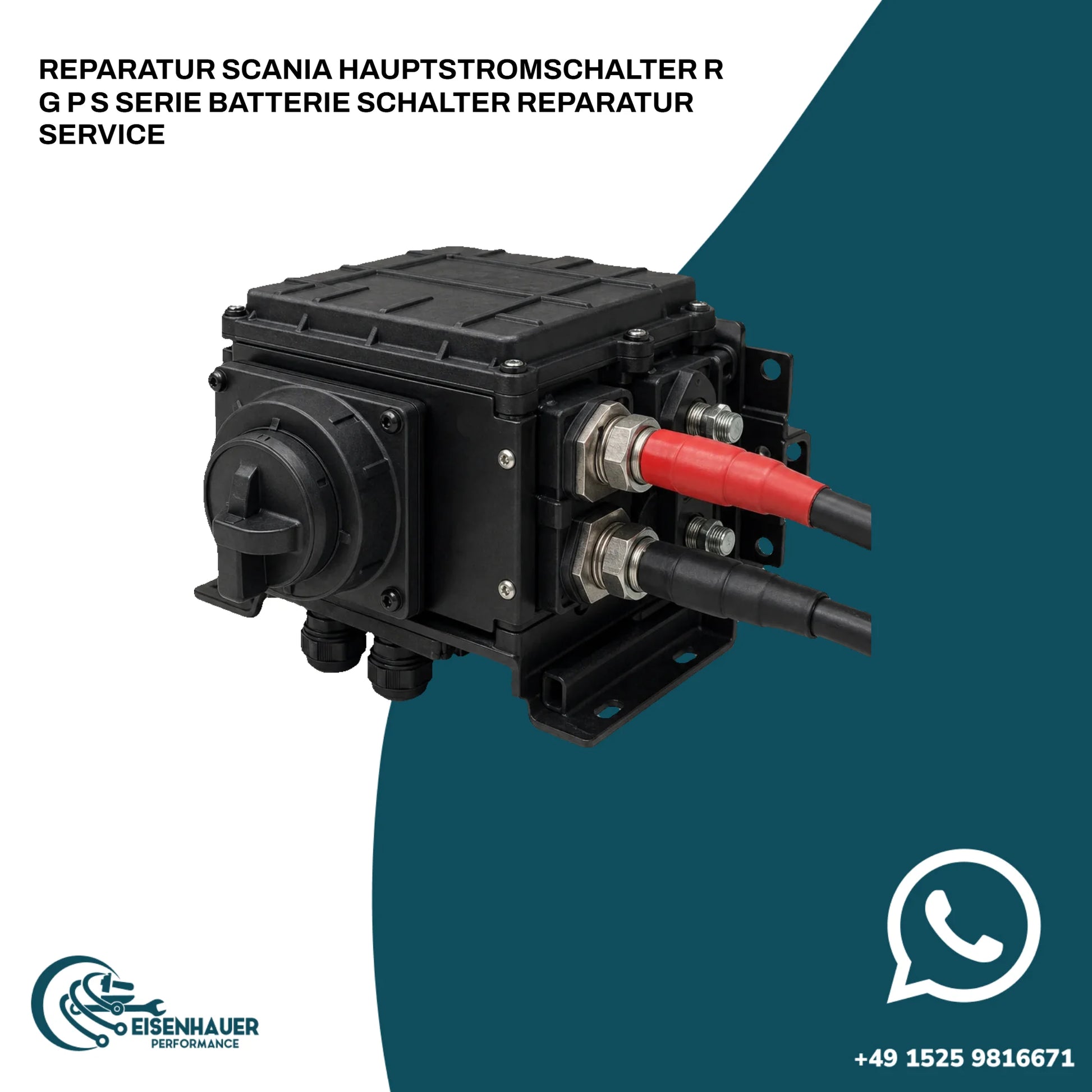 Reparatur Scania Hauptstromschalter R G P S Serie Batterie Schalter Reparatur Service