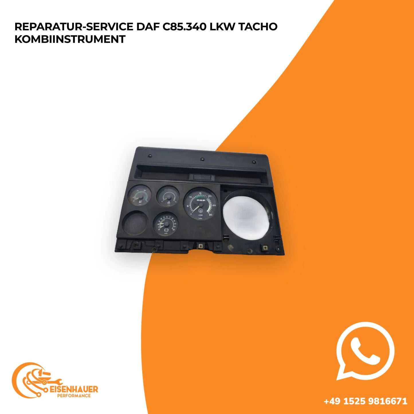 Reparatur Service DAF C85.340 LKW Tacho Kombiinstrument