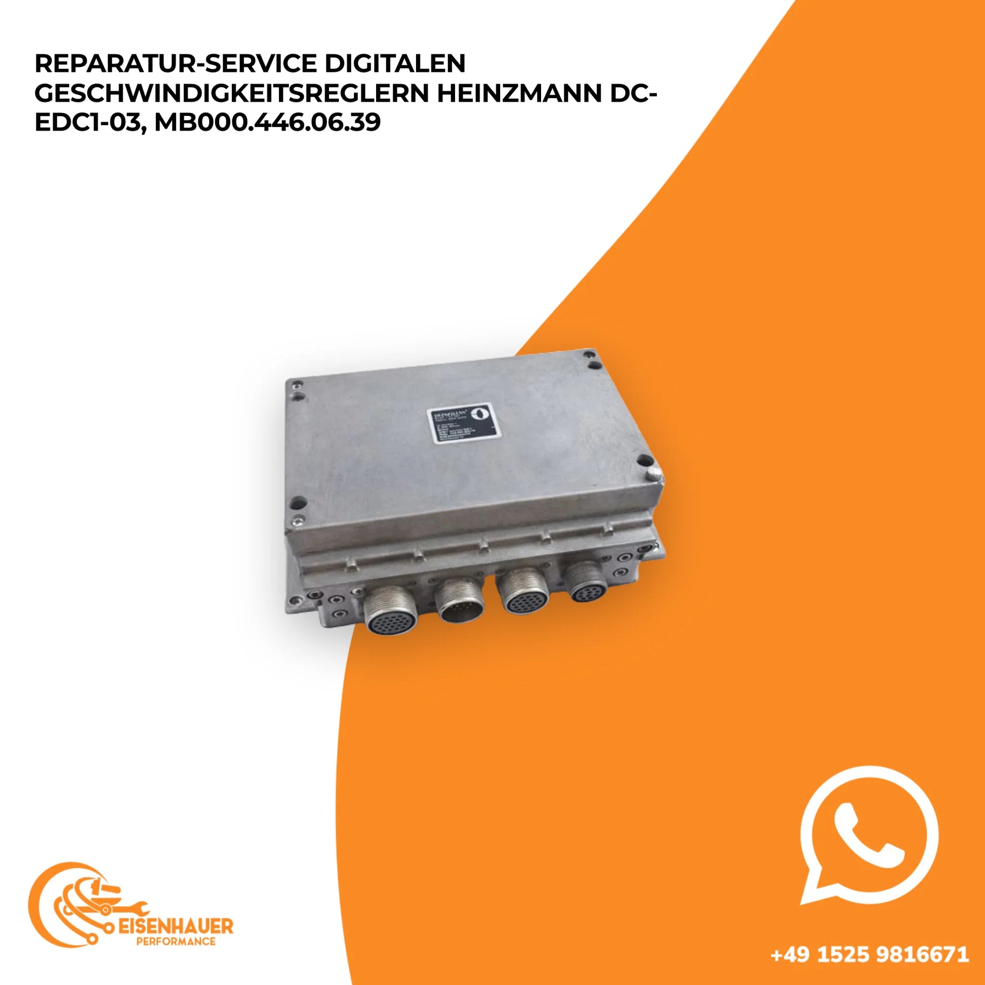 Reparatur Service digitalen Geschwindigkeitsreglern Heinzmann DC-EDC1-03, MB000.446.06.39