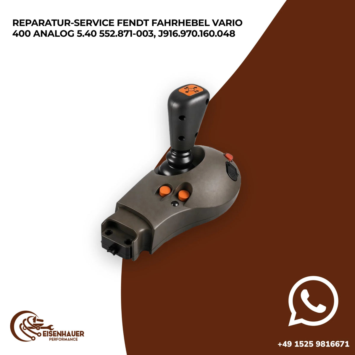 Reparatur Service Fendt Fahrhebel Vario 400 Analog 5.40 552.871-003, J916.970.160.048