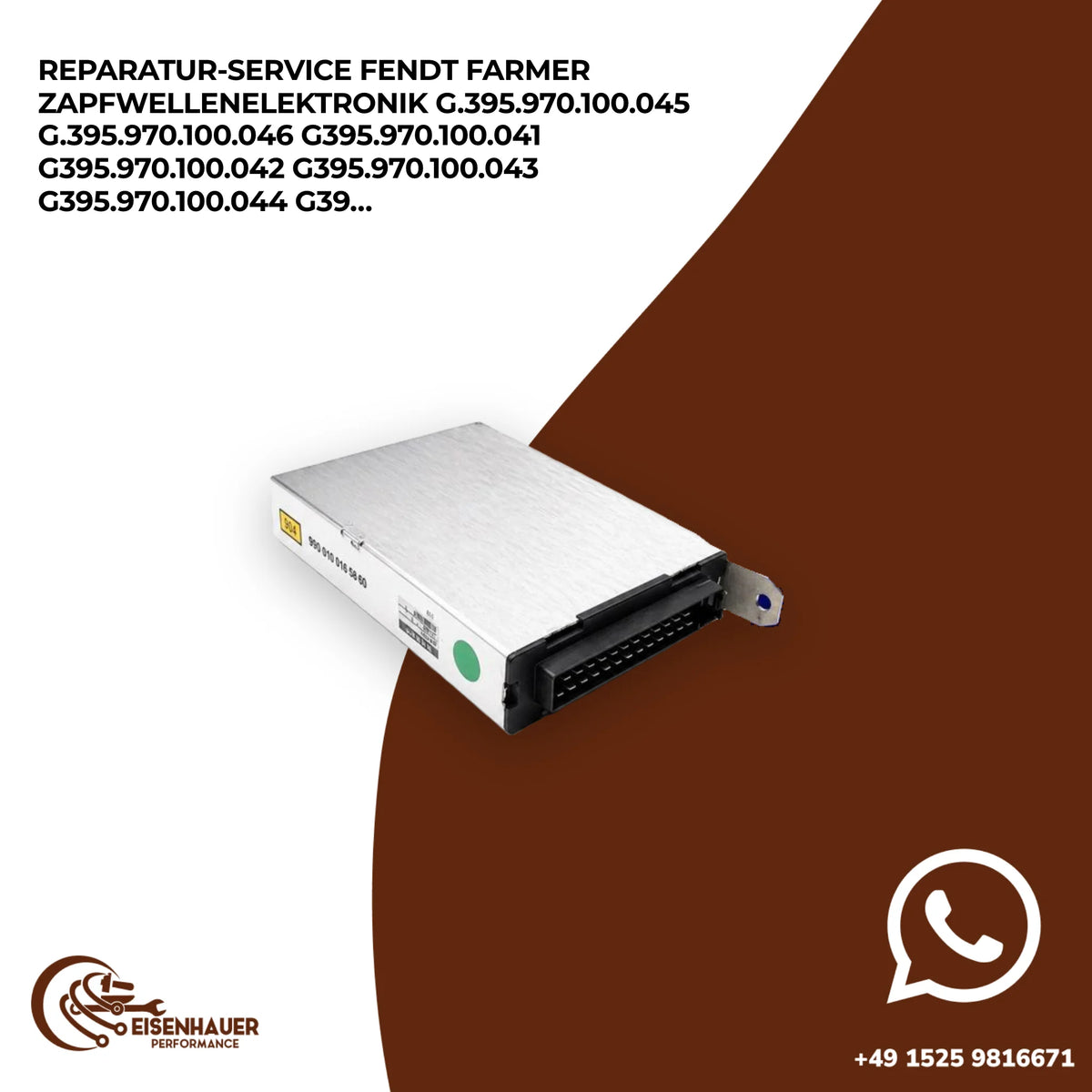 Reparatur Service Fendt Farmer Zapfwellenelektronik G.395.970.100.045 G.395.970.100.046 G395.970.100.041 G3…