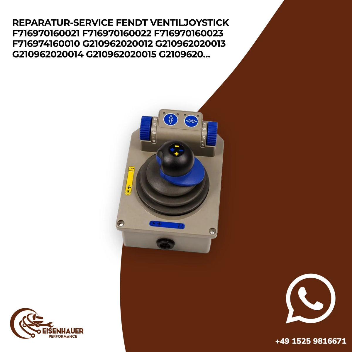 Reparatur Service Fendt Ventiljoystick F716970160021 F716970160022 F716970160023 F716974160010 G21096202001…