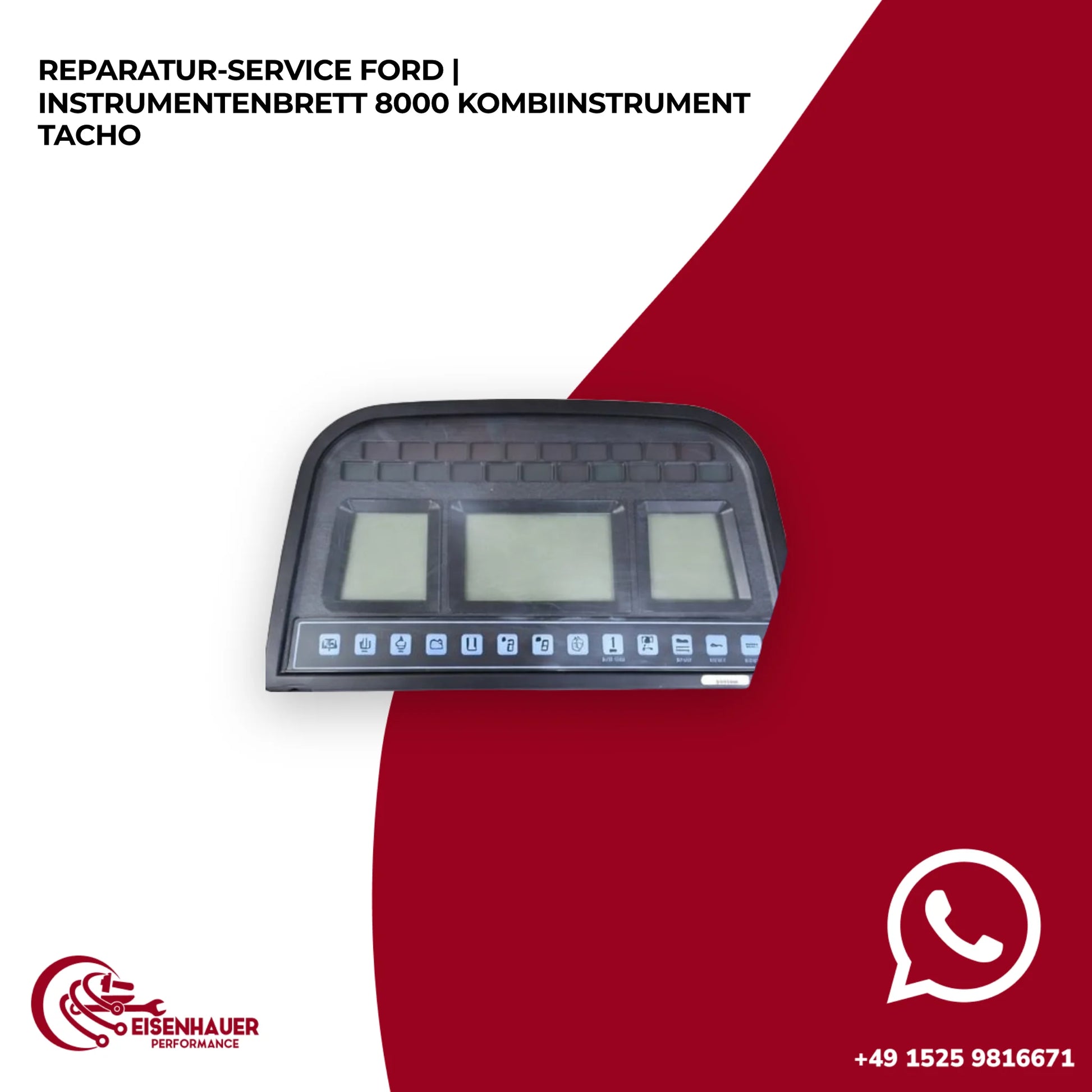 Reparatur Service Ford | Instrumentenbrett 8000 Kombiinstrument Tacho