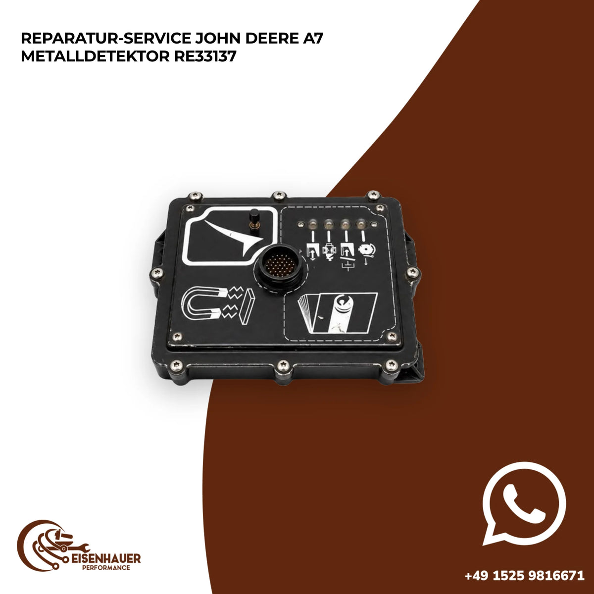 Reparatur Service John Deere A7 Metalldetektor RE33137