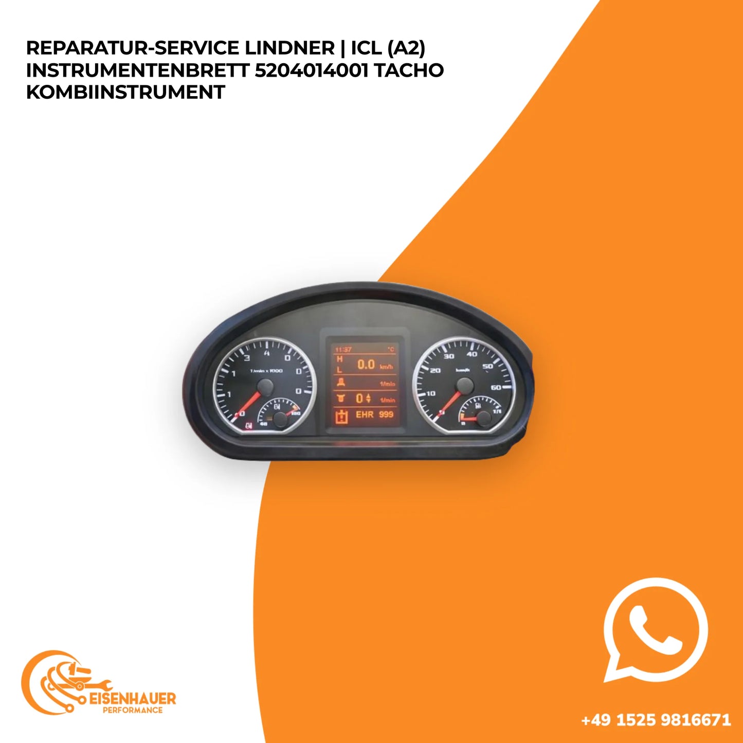 Reparatur Service Lindner | ICL (A2) Instrumentenbrett 5204014001 Tacho Kombiinstrument