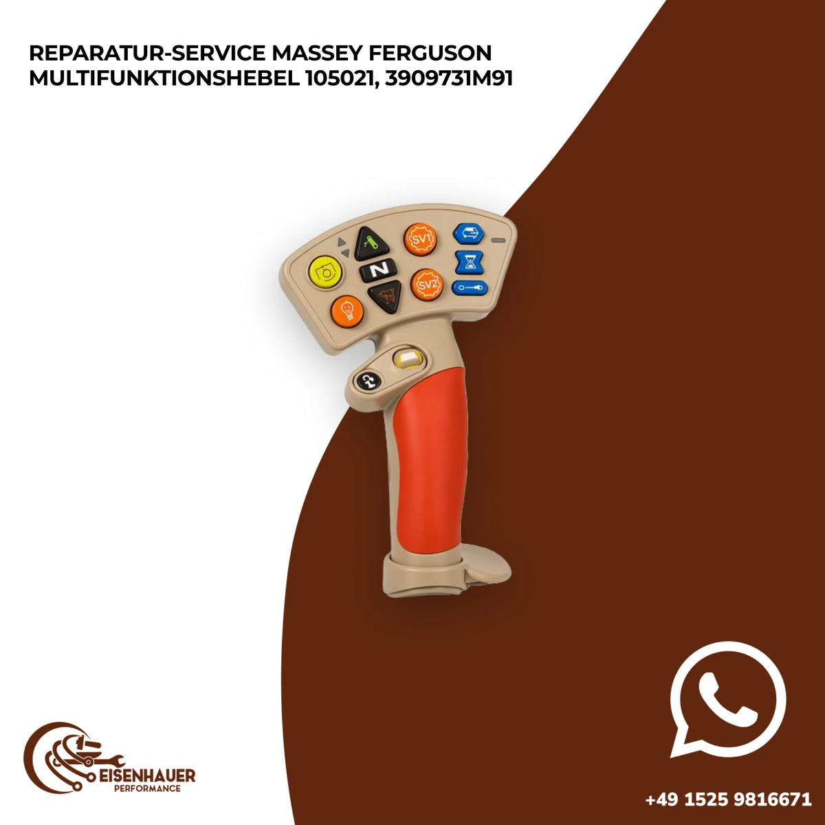 Reparatur Service Massey Ferguson Multifunktionshebel 105021, 3909731M91