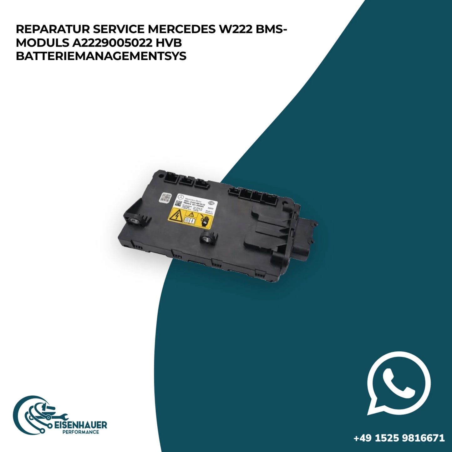 Reparatur Service Mercedes W222 BMS-Moduls A2229005022 HVB Batteriemanagementsys