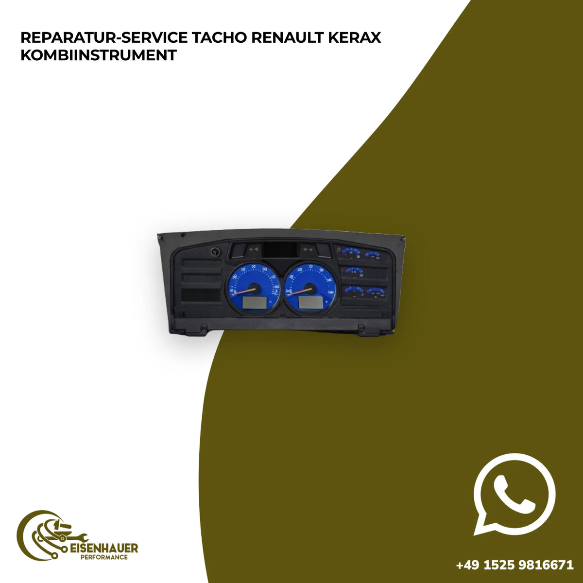 Reparatur Service Tacho RENAULT Kerax Kombiinstrument
