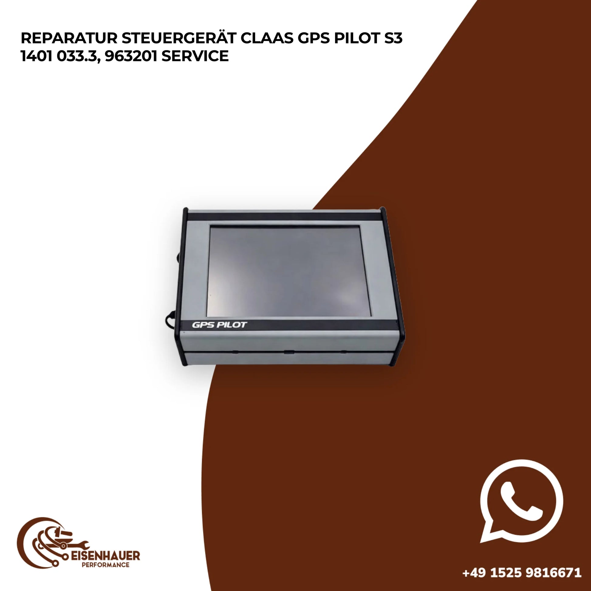 Reparatur steuergerät Claas GPS Pilot S3 1401 033.3, 963201 Service