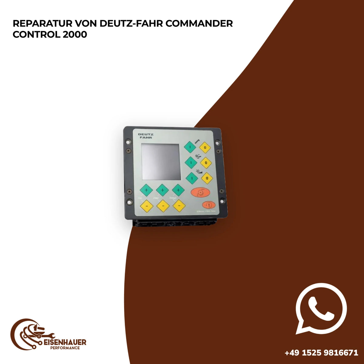 Reparatur von Deutz-Fahr Commander Control 2000