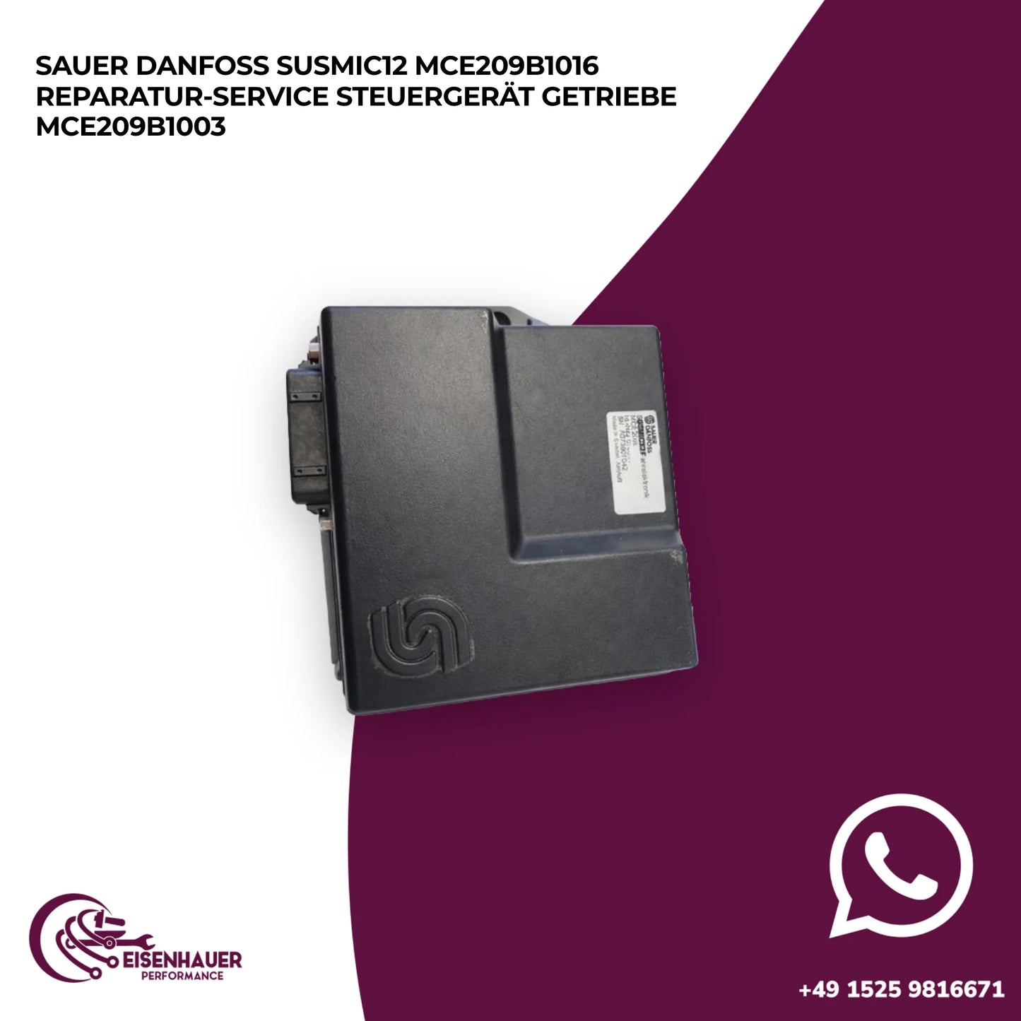 Sauer Danfoss SUSMIC12 MCE209B1016 Reparatur Service Steuergerät Getriebe MCE209B1003